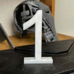 F3553A40-91A7-41C1-8518-1D3D837D96E3.JPG Free STL file Number 1・3D printing design to download