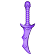 RBL3D_evil dagger_(female)C.obj Evil-Lyn's Evil Dagger and custom Evil Falchion (MOTU HE-MAN)