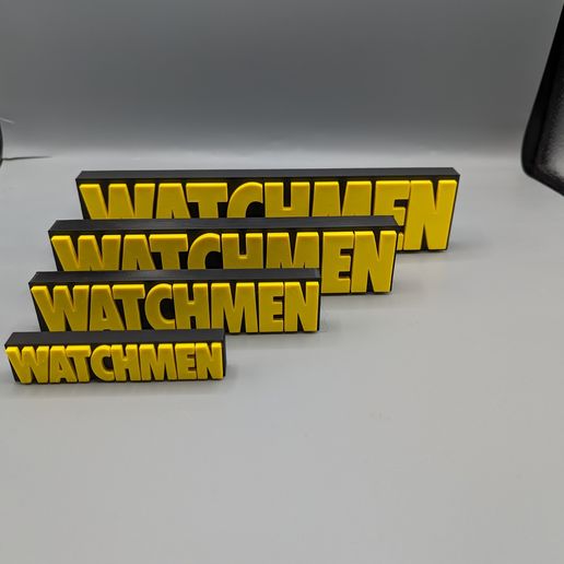 🎬 Watchmen logo, based on the comic and movie・ 3MF File for 3D printing ...