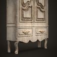 9.jpg Antique Wardrobe - Vintage Closet - Rustic - French Rococo Style