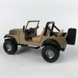 IMG_3172.jpg STL file Open JEEP CJ7 with separate hardtop・Design to download and 3D print