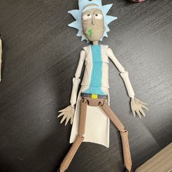 RICK AND MORTY FLEXI RICK ARTICULATED NO SUPPORTS