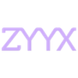 ZYYX_cardholder_Multi_ZYYX.stl ZYYX Business Card Holder - Multi Material Print