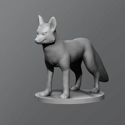 2dd9ba1ea7c7c9225d2e4479e2960df5_display_large.jpg Бесплатный STL файл Fox・Дизайн для загрузки и 3D-печати