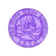 coin.stl Libertalia Skull Doubloon