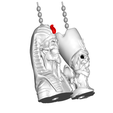 UKQPSide.png Undead Pharaoh | Queen Pull Ball Chain  or Keychain Knob | Handle | Fob | Finials