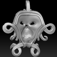 5.png STL file Jade mask・Model to download and 3D print