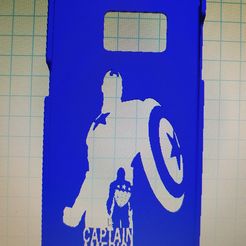 20170203_112938.jpg Бесплатный STL файл Samsung galaxy s7 captain america・Дизайн 3D-принтера для скачивания