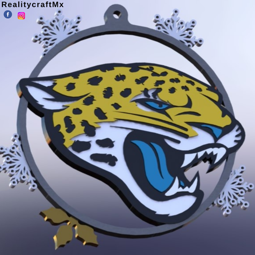 Jacksonville Jaguars esfera navideña (Christmas Ornament)