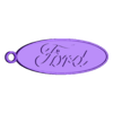 Ford_Logo_key_2.stl Ford Logo key chain (three pieces)- porte-clés - schlüsselanhänger