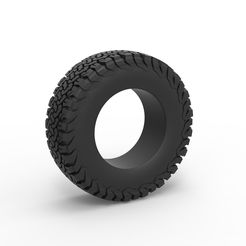 1.jpg 3D file Diecast offroad tire 107 Scale 1:25・3D printing template to download