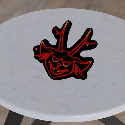 STL file Twenty One Pilots x Stranger Things Ned Key Chain 🔑 ・3D ...