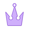 coroa-kingdom.stl STL file Kingdom Hearts Crown Keychain・3D printer design to download