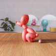 untitled12.png 3D Shitting Balloon Dog STL File - 334