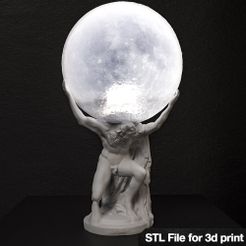 1.jpg Télécharger le fichier Lampe Atlas Farnese • Objet pour imprimante 3D, HaeSea
