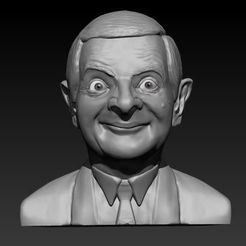 2021-03-08_21-57-19.jpg STL file mr bean bust・3D printable design to download