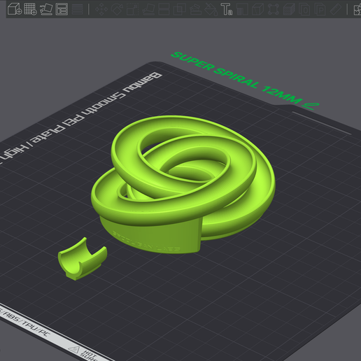 👌 SUPER SPIRAL MARBLE LOOP・ STL File for 3D printing・Cults