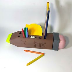 Free STL file Hiboom 8 Pack Carpenter Pencil Set Organizer Tray ✏️・3D  printable model to download・Cults