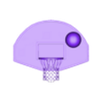 basket-balls.obj Low Poly Basketball with Board