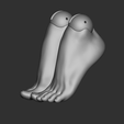 4.png Feet (F1) 3D model bjd doll \ Female \ figurines \ articulated doll \ ooak \ 3d print \ character \ legs