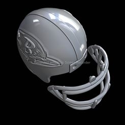 20221220_013428.jpg Fichier 3D Casque de football Baltimore Ravens V2・Design pour imprimante 3D à télécharger