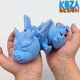 FLEXI-PYRO-14.jpg Articulated Pyro, our cute flexi dragon fidget toy, its articulated and printed in place