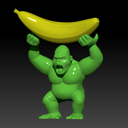 Wild Kong Banana 3D model