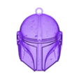Star wars helmet ornament.stl Star Wars Helmet Ornament / Mandelorian helmet decor / ornement / keychain / earrings/ magnet / star wars decoration