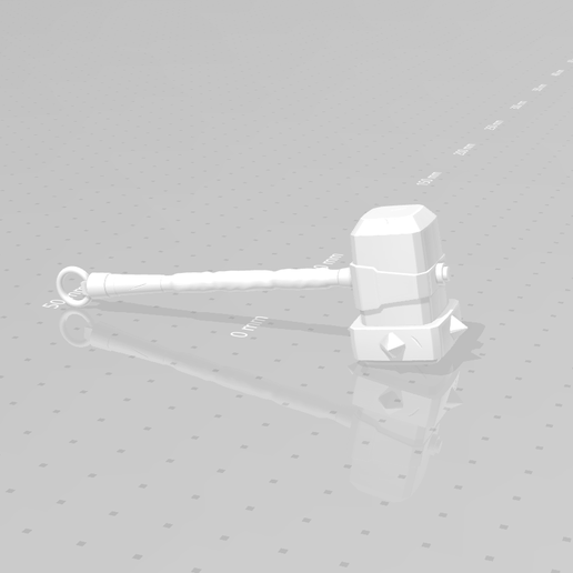 printer-3.png Cael Hammer - BASTION Weapon - Keychain Miniature