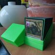 IMG_20220204_104956.jpg Blank Cubed EDH COMMANDER DECK BOX MTG 100+ pokemon tcg ccg card game deckbox