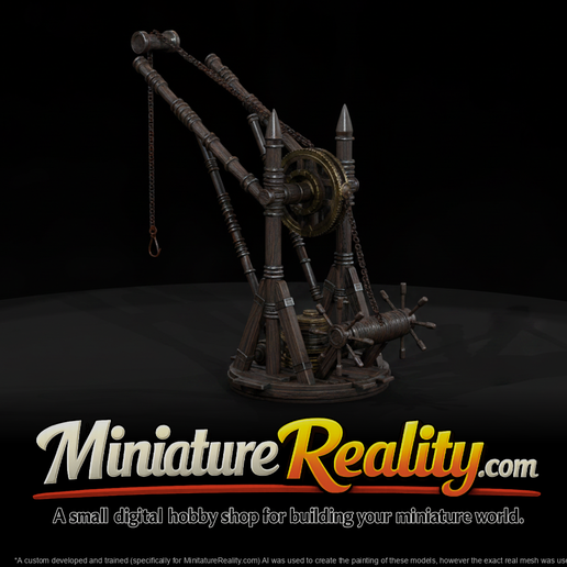 Stylized Medieval Dock Crane