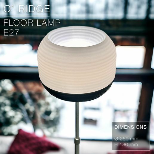 O-RIDGE_floor-lamp-E27_high-angle.jpg O' RIDGE  |  Floor lamp E27 fast-print