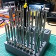 IMG_20180502_060934.jpg Universal Cartridge Tip & Tweezers Holder Stand w/Tools Slot for JBC, HAKKO, TS100 and others
