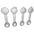 009.png Kawaii Fruit Spoon Set (4 Pack)