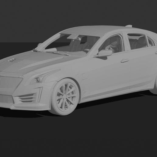 Cadillac CTS-V 2016 STL 3D Print Model
