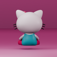 0005.png Hello Kitty Meditating | Yoga | Calm