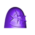 Shields_and_PadsSkull_croll_-_All_086.stl Templar Shoulder Armour PT2- the Sequel