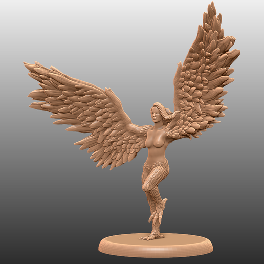 Harpy Action Pose - Tabletop Miniature 3D model