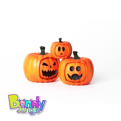 Untitled-1-03.jpg Fidget pumpkin, Print In Place toy, No support needed, Flexi Spinner Pumpkin