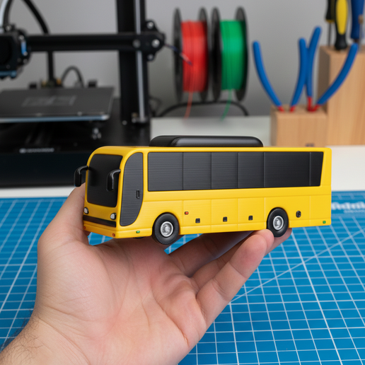 🚌 Autobús・Archivo STL para Impresión 3D・Cults