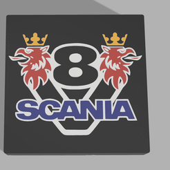 Capture-d'écran-2023-05-23-205831.png Fichier STL Lampe logo SCANIA V8・Design imprimable en 3D à télécharger