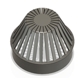 rainwater_outlet_grill_70x55_ver01 v5-02.png Rainwater Outlet Grill 70mm for protection trap 3d-print