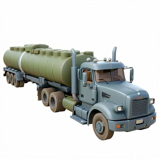 Tanker Truck 3D Model STL Printable - 3D Model STL Printing 3D model