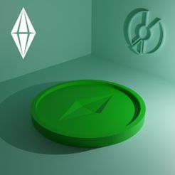 CupHolder_Sims.jpg Держатель для чашки с логотипом Sims