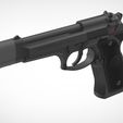 001.jpg Pistolet Beretta 92FS du film Underworld 2003 Modèle à imprimer en 3D