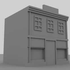 edificio2.jpg Fichier STL Bâtiment commercial américain・Design pour imprimante 3D à télécharger