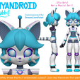 n1.png [KABBIT BJD] - Nyandroid Kabbit Ball Jointed Doll - (For FDM or SLA Printing)
