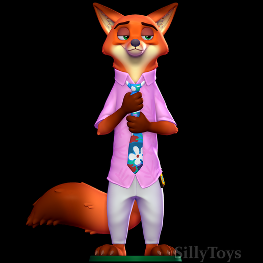 🦊 Nick Wilde - Zootopia 2・Arquivo 3D para Impressão 3D・Cults
