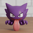 Haunter05.png Haunter Chibi 3 models Pokemon Ghost Halloween