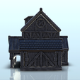 8.png House with canopy and roof window (6) - Warhammer Age of Sigmar Alkemy Lord of the Rings War of the Rose Warcrow Saga